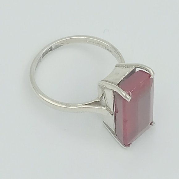 Vintage Sterling Silver Niassa Ruby - Picture 5 of 12